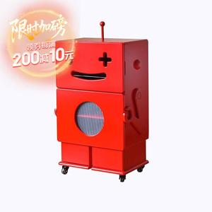 Yu Senyi Комод 44х35х89 см для гостиной и спальни из массива дерева, 6 ящиков, стиль robot