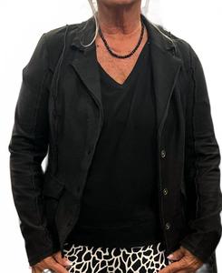 Черный трикотажный блейзер Dunne из твила Xcvi, черный