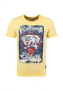 Футболка с круглым принтом mt raceway Key Largo, Yellow