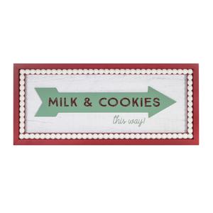 Панно-табличка Melrose International Milk And Cookies, 50 см