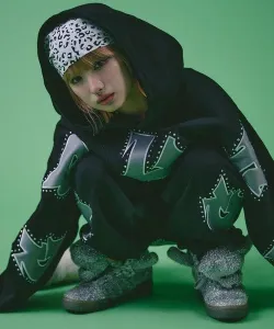 Мужская толстовка GALFY/Galfy Gal с большим логотипом и свободным кроем В комплекте (мужская) Select Brands, цвет Black