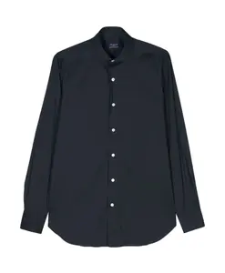 Классическая рубашка с воротником Finamore, синий