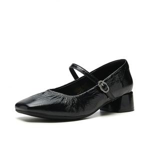 Туфли Мэри Джейн на массивном каблуке Women's HR, черный