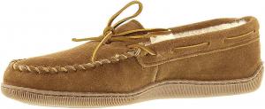 Мужские мокасины Minnetonka с жесткой подошвой из овчины, Golden Tan
