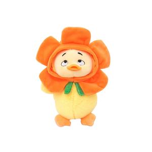 Милый утенок, давай вместе рыбачить куклы плюшевый кулон 14см высота Dolls and bears dance, Give You A Little Flower Duck.