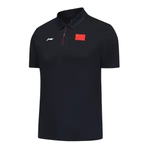 LINING Футболка-поло Glory Series унисекс deep mysterious blue