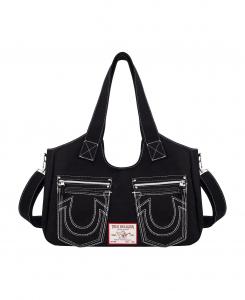 Сумка-саквояж «Подкова» ЧЕРНАЯ True Religion, черный