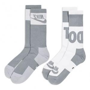 Носки Nike Logo Alphabet Jacquard Sports Socks 1 2 Pairs Gray SX5770-938, разноцветный