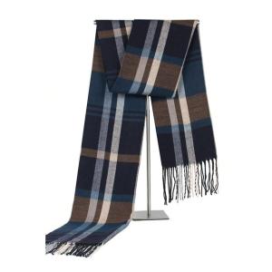 Мягкий клетчатый шарф с полосатым узором крест-накрест Charles William, мультиколор