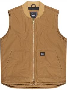 Vintage Industries Жилет «Hallet Bodywarmer Dark Tan» коричневого цвета