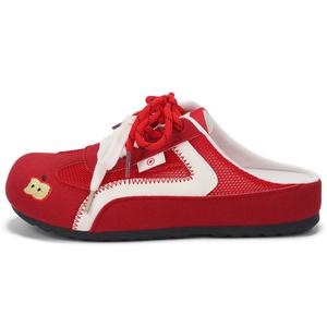 Binya Женские противоскользящие закрытые тапочки с устойчивостью к истиранию красные, цвет Red