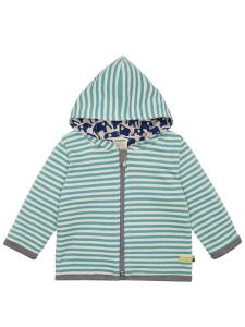 Loud + proud Толстовка с капюшоном на молнии 'Wendejacke mit Kapuze' в изумрудном цвете