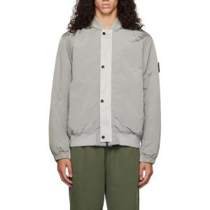 Куртки Пальто Мужские Светло-Серые STONE ISLAND