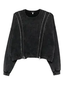 Толстовка с декоративной молнией R13, черный