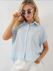 Блуза Bigdart, светло-голубой