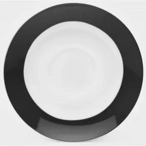 Van Well блюдце «Vario», (набор, 6 предметов, 6 блюдец Ø 14,5см), фарфор, можно мыть в посудомоечной машине и использовать в микроволновой печи, Ø 14,5см, черно-белый