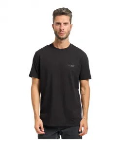 Черная футболка с логотипом на груди Armani Exchange, черный