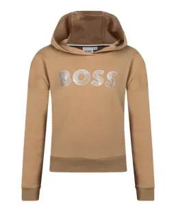 Толстовка regular fit Boss Kidswear, коричневый