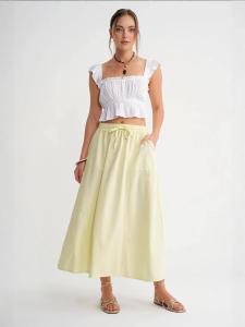 MixRay Юбка лимонно-желтого цвета
