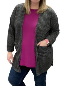 Кардиган Sparkle в цвете «древесный уголь» honeyme, цвет charcoal