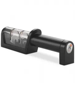 Двухступенчатая алмазно-керамическая ручная точилка для ножей Miyabi, черный