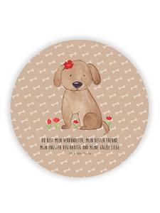 Магнит с изображением женщины-собаки и надписью "Счастье для собак" Mr. & Mrs. Panda, Hundeglück