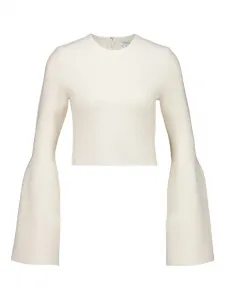 Топ Talos с расклешенными рукавами Gabriela Hearst, нейтральный