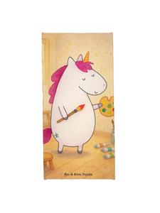 Mr. & Mrs. Panda Банное полотенце с изображением единорога, выполненное художником без слов, белого цвета