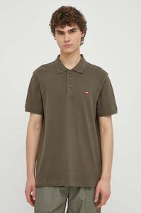 Хлопковое поло Levi's, зеленый