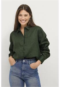 Блузка на пуговицах MAGDA Ellos Collection, зеленый