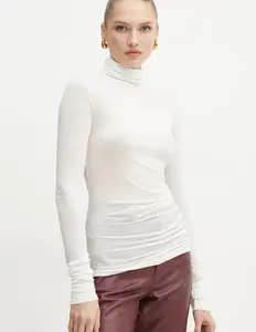 МАКС&Ко. лонгслив с добавлением хлопка Max&Co., бежевый