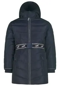 Стеганое пальто СОЛЬ И ПЕРЕЦ, с модным поясом Salt And Pepper, синий