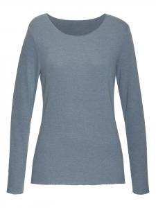 Рубашка с длинным рукавом LASCANA, светло-синий