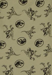 Футболка с принтом RAPTORS ALL OVER Jurassic World, оливково-зеленый