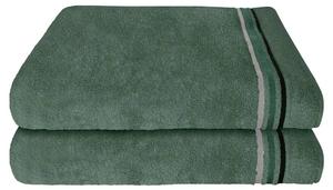 Банное полотенце Schiesser Skyline Color im 2er Set, темно-зеленый