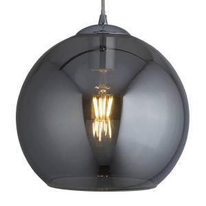 Подвесной светильник searchlight Balls 1-flammig, дымчатое стекло / сталь - 1 пламя - черный