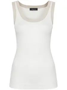 Топ в рубчик с люрексом Fabiana Filippi, белый