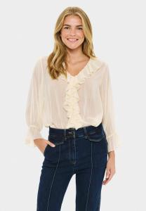 Блуза Saint Tropez NANETTESZ BLOUSE, Seedpearl/Sand