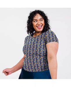 Плавательный топ Adele больших размеров Calypsa, мультиколор