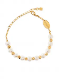 Браслет с декоративным жемчугом DSQUARED2, золотой