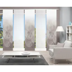 Сдвижная штора CIRCO на панели, 1 шт., цифровая печать Vision S, серо-коричневый