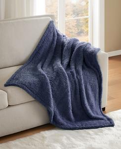 Уютный пушистый плед, 50 x 60 дюймов Premier Comfort, Nightshadow Blue