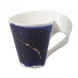 Кружка NewWave Stars с ручкой Овен/Овен 0,30 л Villeroy & Boch, белый/синий/золотой