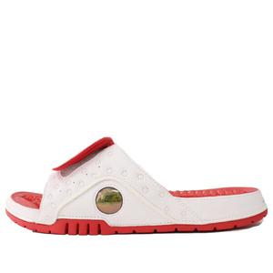 Тапочки hydro 13 slide 'white red' Air Jordan, белый