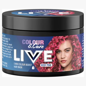 Маска-краска для волос розового цвета, 150 мл Live Colour&Care, цвет rosy pink