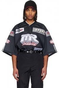 Martine Rose Серая хоккейная футболка оверсайз