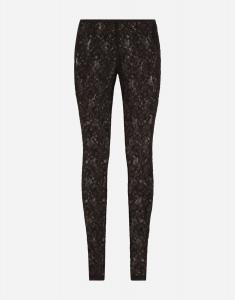 Кружевные леггинсы Dolce & Gabbana, черный