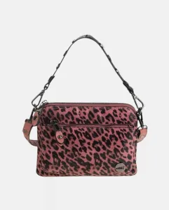 Мягкая сумка через плечо из искусственной кожи с леопардовым принтом и Застежка-молния Volum, розовый
