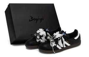 Adidas Originals Кроссовки для скейтбординга SAMBA OG 811, производство, Ноктюрн, специальные, низкие, унисекс, черные, белые