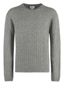 Свитер косой вязки THE (Alphabet), серый